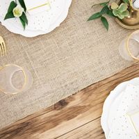 Deko Tischband Jute Sackleinen natur 0.28x5m