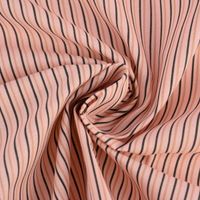 Baumwollstoff GILDWIN Streifen Nadelstreifen fein rosa grau beige 1.5m