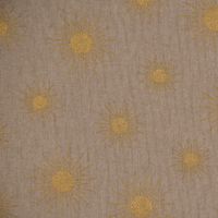Dekostoff Halbpanama Leinenlook Sonne natur goldfarbig 1.40m Breite