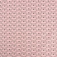 Baumwollstoff MIKOA Koala Kopf rosa dunkelgrau 1.50m Breite