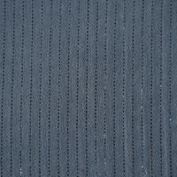 Double Gauze Nadelstreifen Streifen Lurex Glitzer rauchblau 1.35m