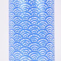 Sass & Belle Trinkflasche aus Glas mit Infuser Wellenmuster klar blau 400ml