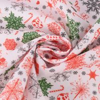 Baumwollstoff Digitaldr. Christmas Eiskristall Herz Geschenk weiß rot