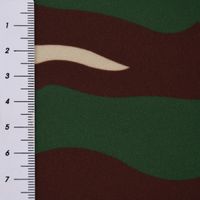 Faschingsstoff Polyester Camouflage grün braun 1.5m Breite