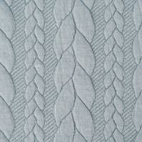 Bekleidungsstoff Cably Zopfmuster einfarbig eisblau 1.5m Breite