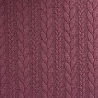 Bekleidungsstoff Cably Zopfmuster einfarbig lila 1.5m Breite