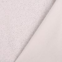 Bekleidungsstoff Samtstoff Stretchsamt Glitzer weiß silber 1.5m