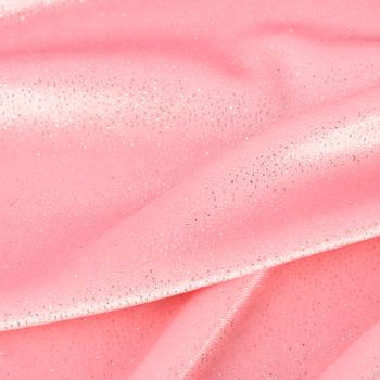 Bekleidungsstoff Samtstoff Stretchsamt Glitzer rosa silber 1.5m