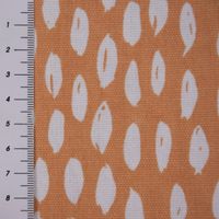 SCHÖNER LEBEN. Tischläufer Bayside Tupfen Pinselstriche orange weiß