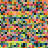 SCHÖNER LEBEN. Tischläufer Jacquard Kästchen Pixel Neon Farben bunt