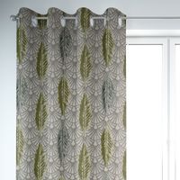 71876-SCHoeNER-LEBEN--Vorhang-Art-Deco-Blaetter-Faecher-gruen-creme-245cm-oder-Wunschlaenge-KW13-104152Capture0013Vorhang3.jpg SCHÖNER LEBEN. Vorhang Art Déco Blätter Fächer creme grün 245cm