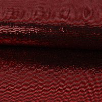 Bekleidungsstoff Stretch Lurex Pailletten Glitzer schwarz rot 1.45m