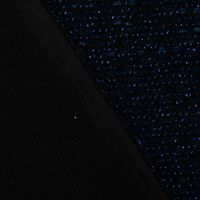 Bekleidungsstoff Stretch Lurex Pailletten Glitzer schwarz blau 1.45m