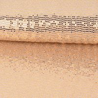 Bekleidungsstoff Stretch Lurex Pailletten Glitzer weiß gold 1.45m