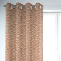 SCHÖNER LEBEN. Vorhang Bayside Tupfen Pinselstriche orange weiß 245cm