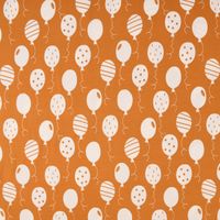 Baumwolljersey Jersey Luftballons ocker weiß 1.5m Breite