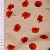 72002-Dekostoff-Halbpanama-Leinenlook-Poppy-Flower-Mohnblueten-Allover-natur-rot-1-40m-Breite-KW3-133886Capture0182.jpg Dekostoff Leinenlook Poppy Flower Mohnblüten Allover natur rot 1.40m