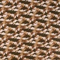 Baumwollstoff ARMY Camouflage Tarnmotiv beige braun 1.50m Breite
