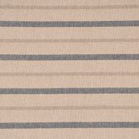 Dekostoff Dobby Leinenlook Riviera Small Streifen natur blau 1.40m