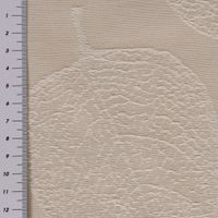 SCHÖNER LEBEN. Tischdecke Jacquard Blätter hellbeige weiß