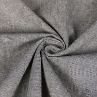 Dekostoff Dobby Panama Leinenlook meliert uni dunkelblau 1.40m Breite