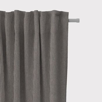 SCHÖNER LEBEN. Vorhang Streifen 3mm beige blau 245cm oder Wunschlänge