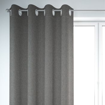 SCHÖNER LEBEN. Vorhang Streifen 3mm beige blau 245cm oder Wunschlänge