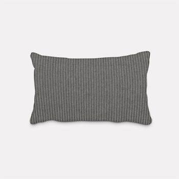 SCHÖNER LEBEN. Kissenhülle Streifen 3mm beige blau div. Größen