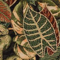 Dekostoff GobelPremium Houseplant Jungle Blätter grün schwarz 1.4m