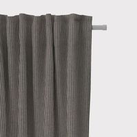 SCHÖNER LEBEN. Vorhang Streifen 3mm beige schwarz 245cm