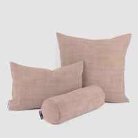 SCHÖNER LEBEN. Kissenhülle Velvet Marble Samt mit Struktur uni beige