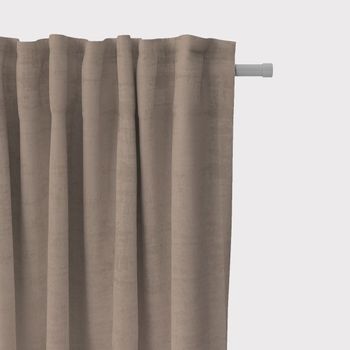 SCHÖNER LEBEN. Vorhang Velvet Marble Samt mit Struktur uni sand 245cm