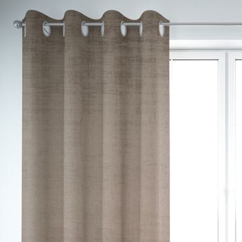 SCHÖNER LEBEN. Vorhang Velvet Marble Samt mit Struktur uni sand 245cm