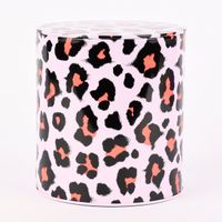 Rico Design Keksdose Leomuster rosa schwarz rot 15x13.5cm