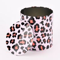 Rico Design Keksdose Leomuster rosa schwarz rot 15x13.5cm