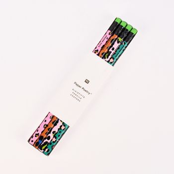 Rico Design Bleistifte Mix Leomuster 4 Stück