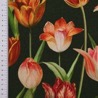 Outdoorstoff Dralon Tulip Painting Tulpen grün rot 1.40m