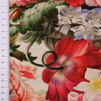 Outdoorstoff Dralon Flowers Painting Blumen Schmetterlinge bunt 1.40m