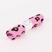 Rico Design Bekleidungsstoff Krinkel MusselLeomuster rosa schwarz oran