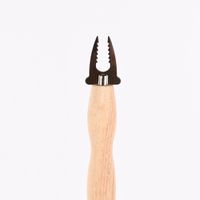 Marshmallow-Stick teleskopisch mit Holzgriff 18-80cm