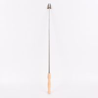 Marshmallow-Stick teleskopisch mit Holzgriff 18-80cm