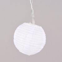 Solar- Lichterkette Lampionbälle mit 10 LED-Lichtern warmweiß Indoor und Outdoor 2.7m
