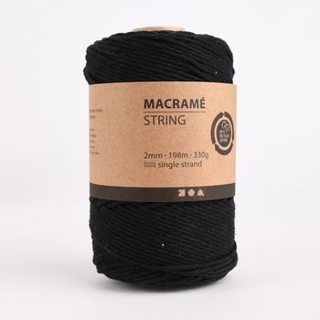 Creativ Company Makramee Kordel 2mm 198m 330g verschiedene Farben