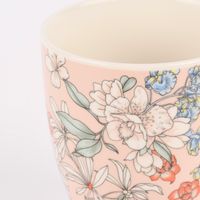 XL Tasse Floral Porzellan verschiedene Farben 400ml