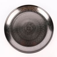 Tablett Oriental Metall anthrazit 33cm