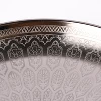 Tablett Oriental Metall anthrazit 33cm
