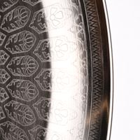 Tablett Oriental Metall anthrazit 33cm