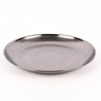 Tablett Oriental Metall anthrazit 33cm