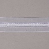 Gardinenband Universalband Falte an Falte 22mm transparent variabel mit transparenten Faden