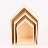 Creativ Company Aufbewahrungsboxen Haus 3er Set verschieden groß 20.5x31x9.5cm